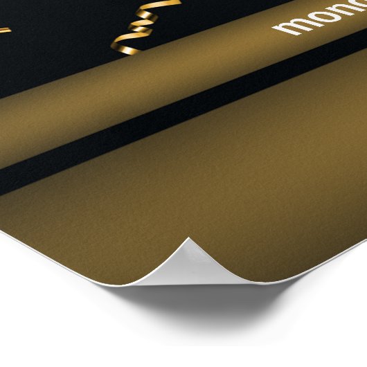 ようこそ誕生日招待状編集可能 ポスター (角)