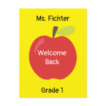 ようこそ赤いリンゴと先生の名前グレード