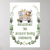 ようこそ赤ちゃんシャワーのサイン、サファリアドベンチャー ポスター (正面)