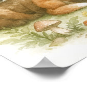 ようこそ赤ちゃんシャワー赤ちゃん動物 ポスター (角)