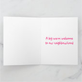 ようこそ近所の鳥の家へ カード (内部)