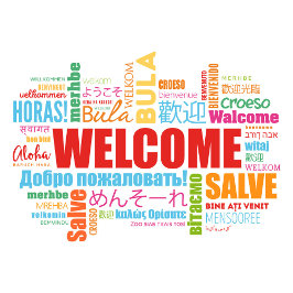 ようこそ違う言語Tシャツ Tシャツ