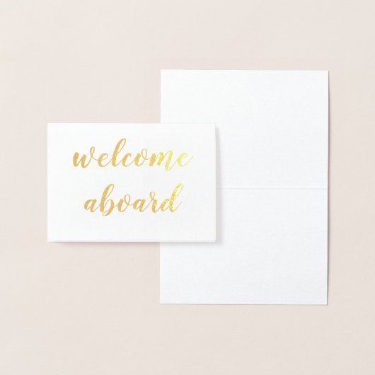 ようこそ金ゴールドフォイルのスクリプトフォイル 箔カード (ディスプレー)