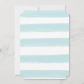 ようこそ青いフォトスクリプトのパーソナライズ男の子誕生 案内状 (裏面)