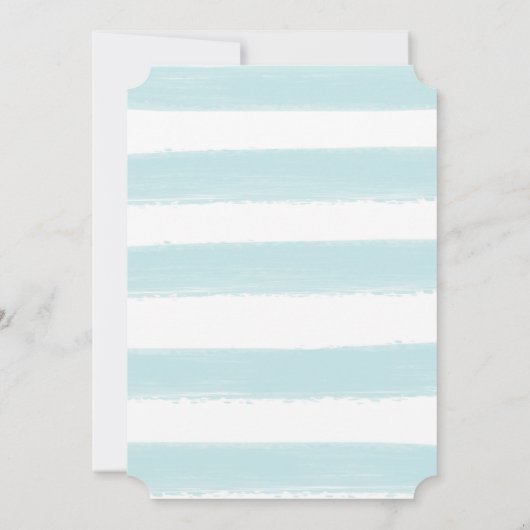 ようこそ青いフォトスクリプトのパーソナライズ男の子誕生 案内状 (裏面)