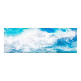 ようこそ青い波 フォトプリント           