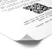 ようこそ非接触型QRコードゲストレジスタパーム ポスター (角)