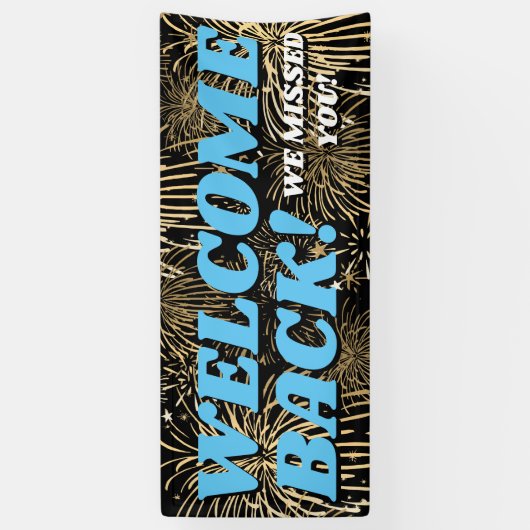 ようこそ顧客または従業員の再開 横断幕 (縦)