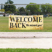 ようこそ顧客または従業員の再開 横断幕 (インサイチュ)