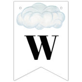 ようこそ飛行機ベビーシャワーペンギン バンティングフラッグ (第3の旗)