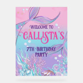 ようこそ魔法のマーメイドのパーティーのサイン アクリルサイン (正面)