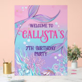 ようこそ魔法のマーメイドのパーティーのサイン アクリルサイン (ウェディング)