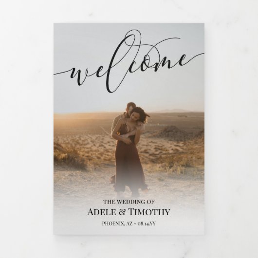 ようこそ黒書写結婚真  三つ折りプログラム (カバー)