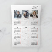 ようこそ2023カレンダーと写真 シーズンカード (内部)