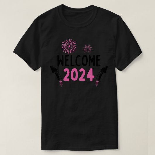 ようこそ2024 2 Tシャツ (デザイン正面)