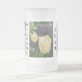 ようこそ2024 RoseWritesによる曇りマグカップ フロストグラスビールジョッキ (中央)