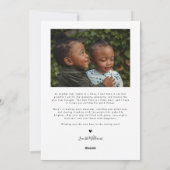 ようこそ2026タイポグラフィフォトホリデーカード シーズンカード (裏面)