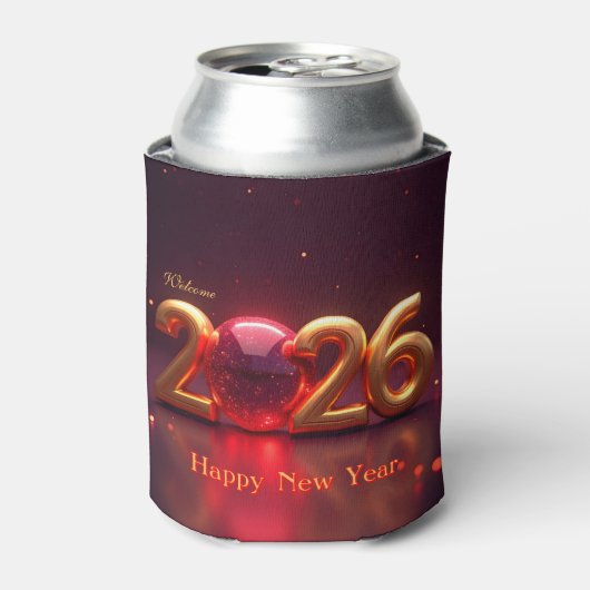 ようこそ2026年ハッピーニューイヤー 缶クーラー (缶正面)