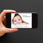 ようこそ3フォトコラージュベビー誕生 案内状