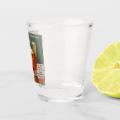 ようこそ5オクロッククラブミッドセンチュリーデザイン ショットグラス (右)