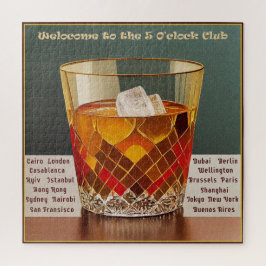 ようこそ5オクロッククラブミッドセンチュリーデザイン ジグソーパズル