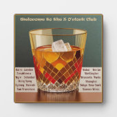 ようこそ5オクロッククラブミッドセンチュリーデザイン フォトプラーク (正面)