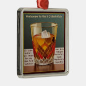 ようこそ5オクロッククラブミッドセンチュリーデザイン メタルオーナメント (右)