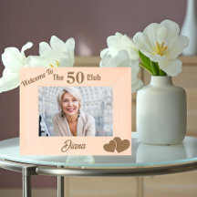 ようこそ50クラブモダン誕生日パーソナライズされた