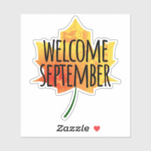 ようこそ9月のシール