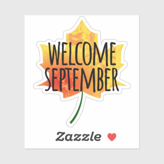 ようこそ9月 シール (シート)