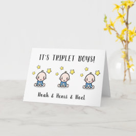 ようこそ、あなたの三連隊の少年たちにおめでとうございます。 カード