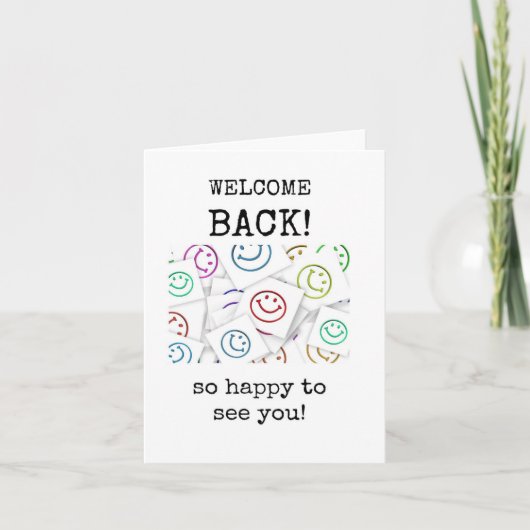 ようこそ、お会いできて嬉しい、カード カード (正面)