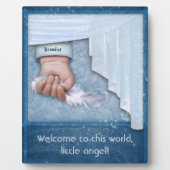 ようこそ、この世界へ、小さな天使の少年 フォトプラーク (正面)
