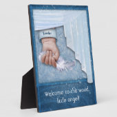 ようこそ、この世界へ、小さな天使の少年 フォトプラーク (側面)