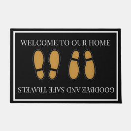 ようこそ&さようなら ドアマット
