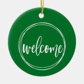 ようこそ – クリスマスオーナメント (正面)
