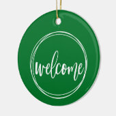 ようこそ – クリスマスオーナメント (左)