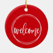 ようこそ – クリスマスオーナメント (裏面)