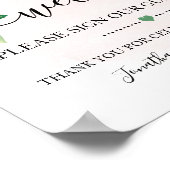 ようこそ サイン 当館のゲストブック シャワー ウェディング レモン (角)