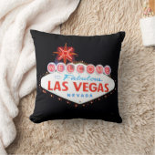 ようこそ/ドライブ慎重にラスベガスのサインピロー クッション (ブランケット)