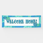 「ようこそ」バナー。 横断幕 (横)