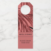 ようこそ |ピンクパーム葉 |休暇レンタル ボトルネックタグ (正面)