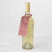 ようこそ |ピンクパーム葉 |休暇レンタル ボトルネックタグ (アングル)