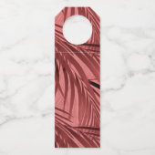 ようこそ |ピンクパーム葉 |休暇レンタル ボトルネックタグ (裏面)