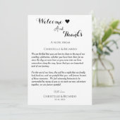 ようこそ&ユー感謝していスの結婚ゲストテーブルカード 招待状 (スタンド正面)