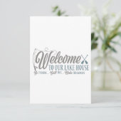 ようこそ「我々のレイクハウスへ」引っ越し祝いパーティー招待状 招待状 (スタンド正面)