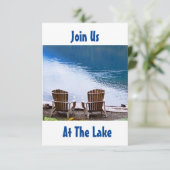 ようこそ「我々のレイクハウスへ」引っ越し祝いパーティー招待状 招待状 (スタンド正面)