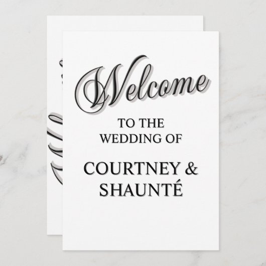 ようこそ 招待状 (正面/裏面)