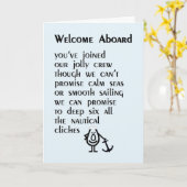 ようこそ – 新おもしろい入りの詩 カード (黄色い花)