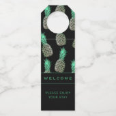 ようこそ |熱帯産のリンゴ |休暇レンタル ボトルネックタグ (正面)